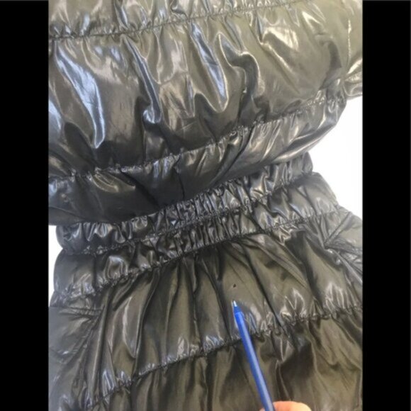 RUDSAK Down Hood Puffer Parka Winter Coat Vest  Raccoon Fur Collar Jacket Zip XS - Picture 16 of 16